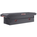 Model 121-6-04 Saddle Box, Aluminum, Full Low Profile, Gunmetal Gray, 11.0 cu ft