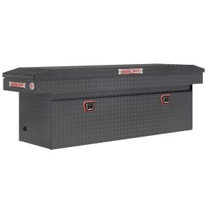 Model 123-6-04 Saddle Box, Aluminum, Full Deep, Gun Metal Gray, 15.0 cu ft
