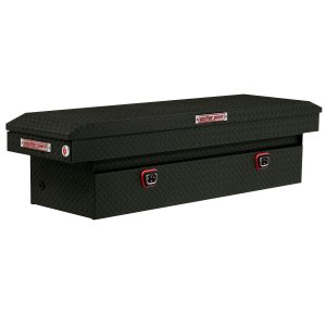 Model 127-52-04 Saddle Box, Aluminum, Full Standard, Textured Matte Black, 11.0 cu ft