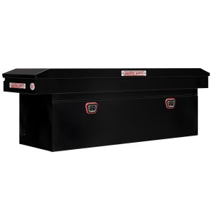 Model 128-5-04 Saddle Box, Steel, Full Deep, Gloss Black, 15.0 cu ft