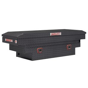 Model 137-6-04 Saddle Box, Aluminum, Mid-Size Deep, Gunmetal Gray, 9.0 cu ft