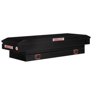 Model 156-5-04 Saddle Box, Steel, Mid-Size, Gloss Black, 7.0 cu ft