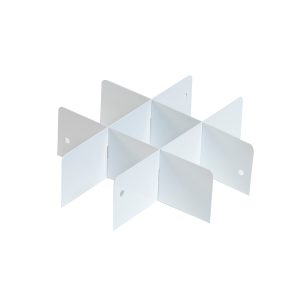 Model 9824-3-01 Drawer Divider, Steel, Crisscross, 11in x 4in