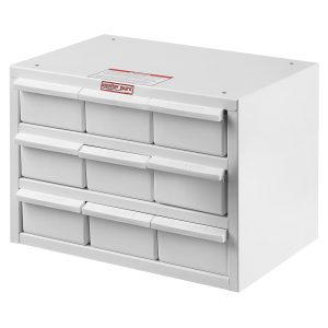 Model 9909-3-02 Parts Cabinet, 9 Bin, 12in x 17in x 12in