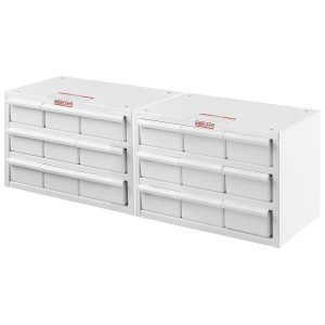 Model 9918-3-03 Parts Cabinet, 18 Bin Kit, 12in x 32in x 12in